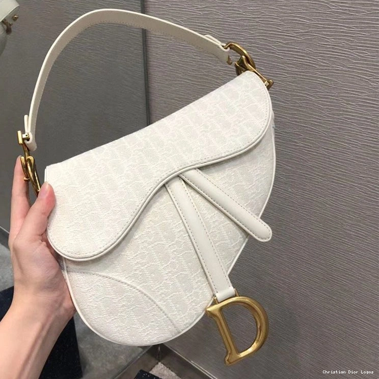 Cheap Dior White Bag Oblique Saddle Motif Canvas 0818 Luxury